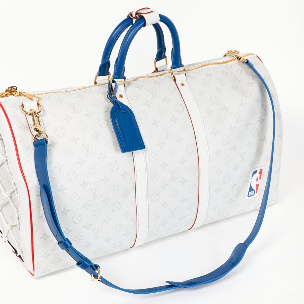 Louis Vuitton x NBA Keepall 55 Bandouliere Basketball Antarctica Monogram Duffle - Picture 5 of 16